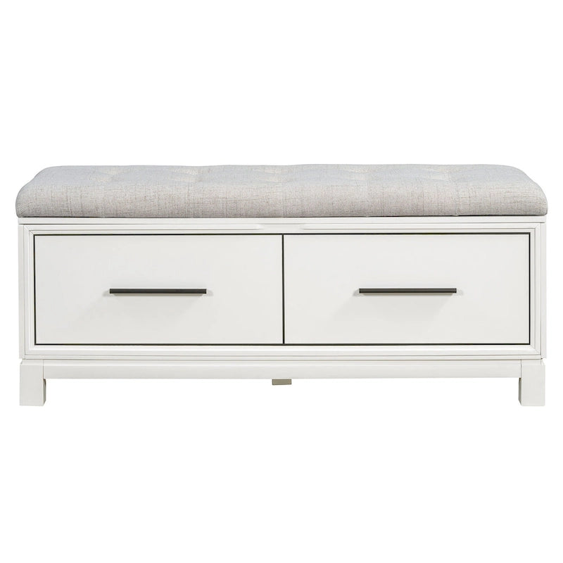 Banc de rangement à chaussures avec couvercle relevable et coussin amovible – Expresso / Bleu marine / Naturel / Blanc – 1-2 places