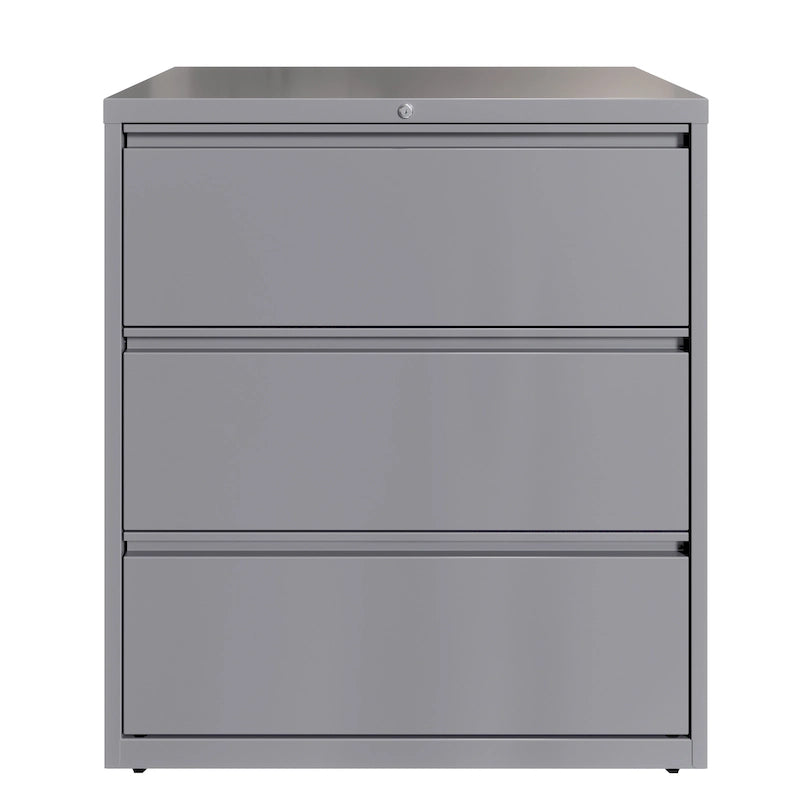 Classeur latéral à 3 tiroirs de 36 po de largeur, plusieurs couleurs, style commercial, usage de bureau