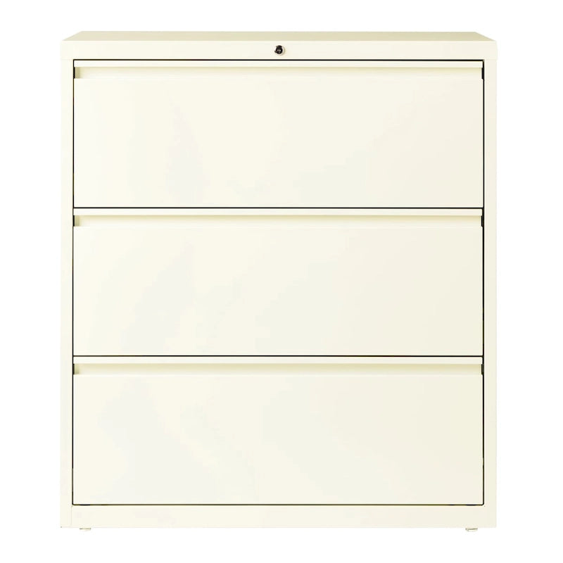Classeur latéral à 3 tiroirs de 36 po de largeur, plusieurs couleurs, style commercial, usage de bureau