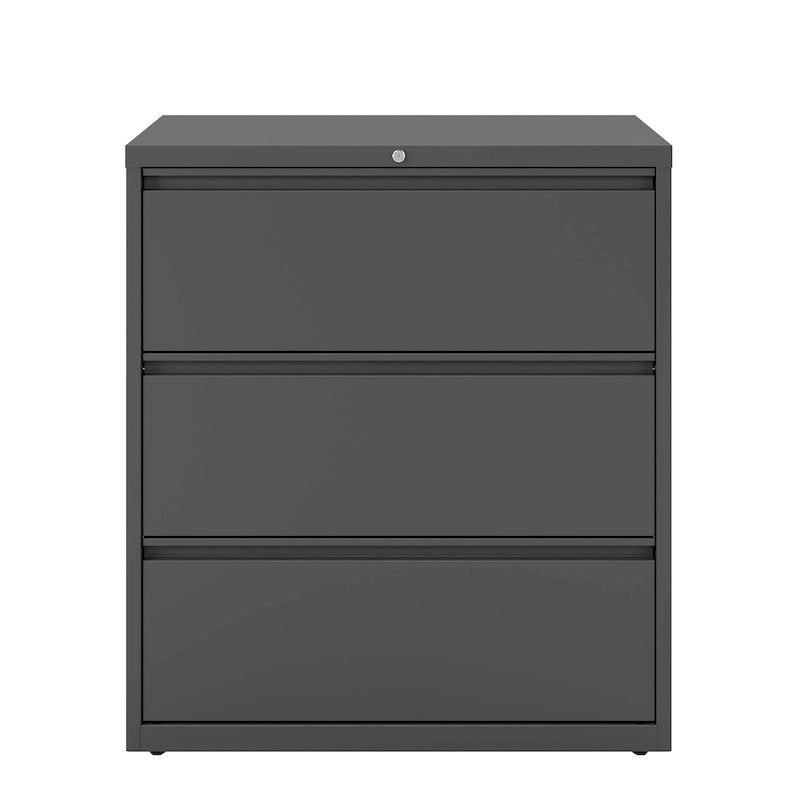 Classeur latéral à 3 tiroirs de 36 po de largeur, plusieurs couleurs, style commercial, usage de bureau