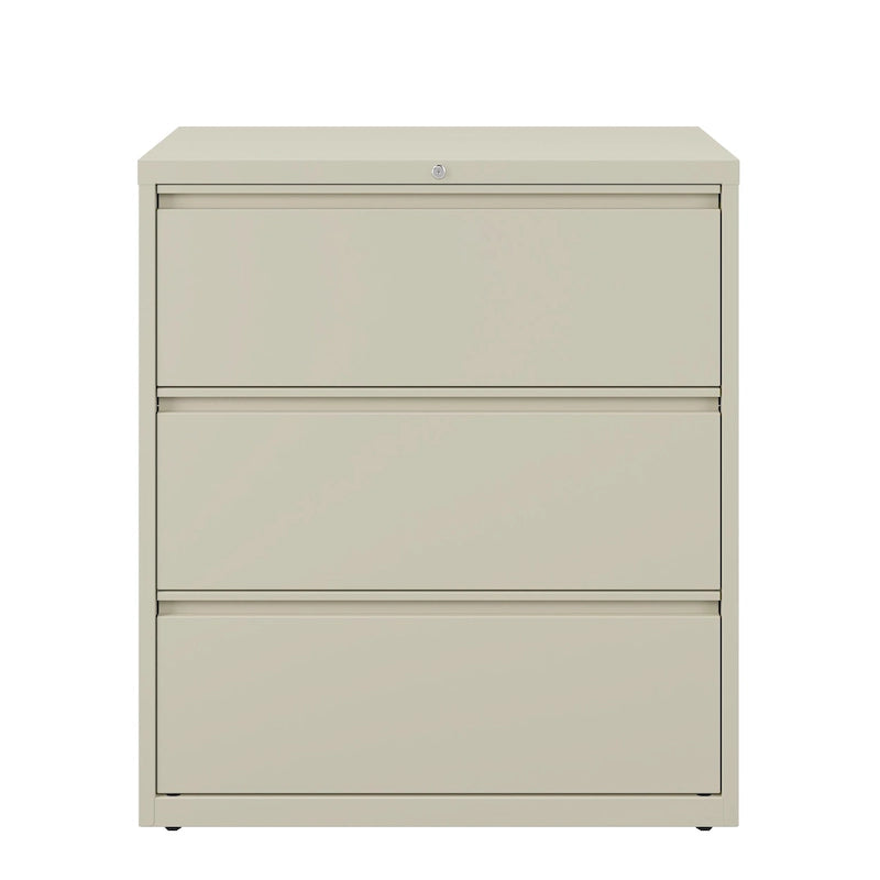 Classeur latéral à 3 tiroirs de 36 po de largeur, plusieurs couleurs, style commercial, usage de bureau
