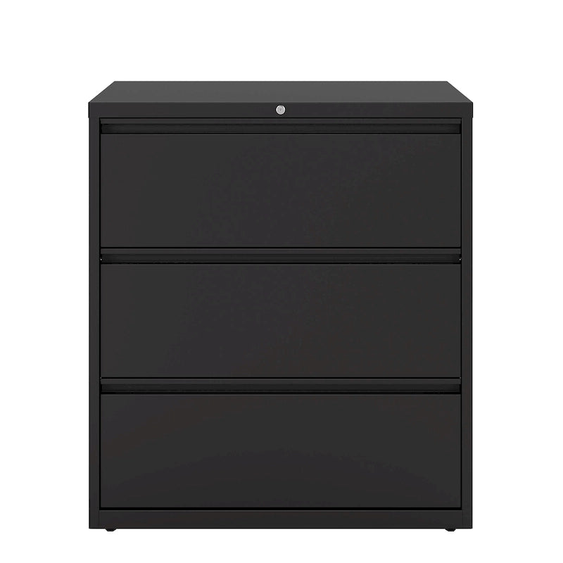 Classeur latéral à 3 tiroirs de 36 po de largeur, plusieurs couleurs, style commercial, usage de bureau