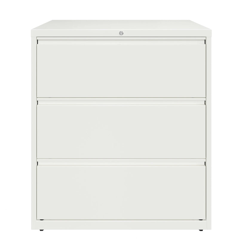 Classeur latéral à 3 tiroirs de 36 po de largeur, plusieurs couleurs, style commercial, usage de bureau