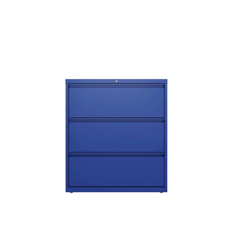 Classeur latéral à 3 tiroirs de 36 po de largeur, plusieurs couleurs, style commercial, usage de bureau
