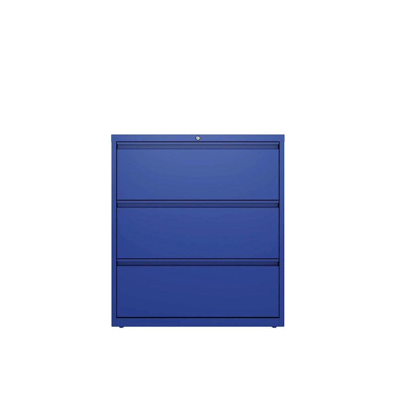 Classeur latéral à 3 tiroirs de 36 po de largeur, plusieurs couleurs, style commercial, usage de bureau