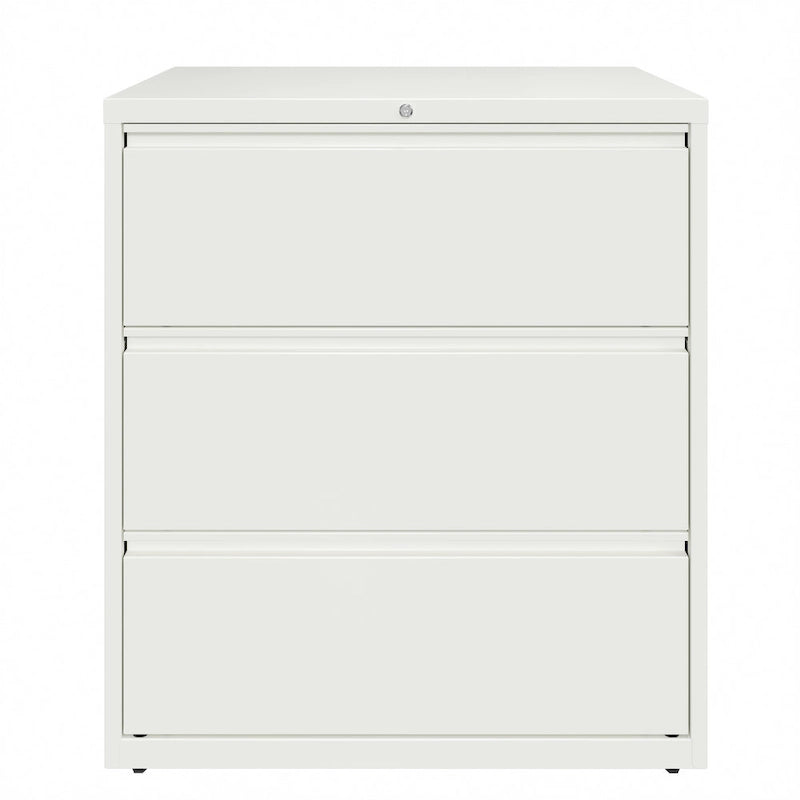Classeur latéral à 3 tiroirs de 36 po de largeur, plusieurs couleurs, style commercial, usage de bureau