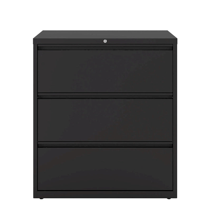 Classeur latéral à 3 tiroirs de 36 po de largeur, plusieurs couleurs, style commercial, usage de bureau