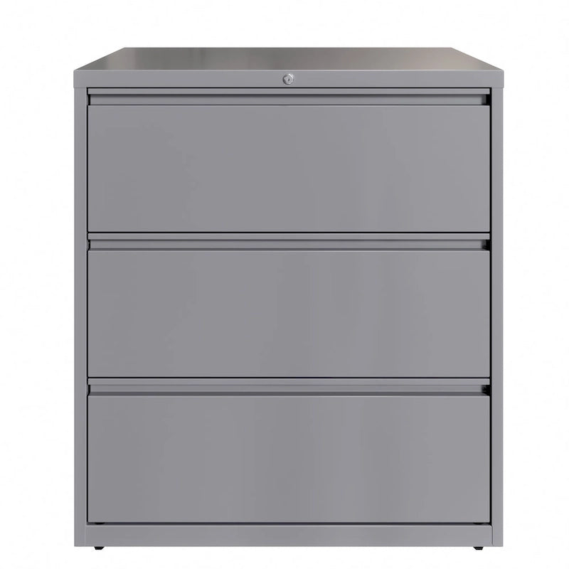 Classeur latéral à 3 tiroirs de 36 po de largeur, plusieurs couleurs, style commercial, usage de bureau