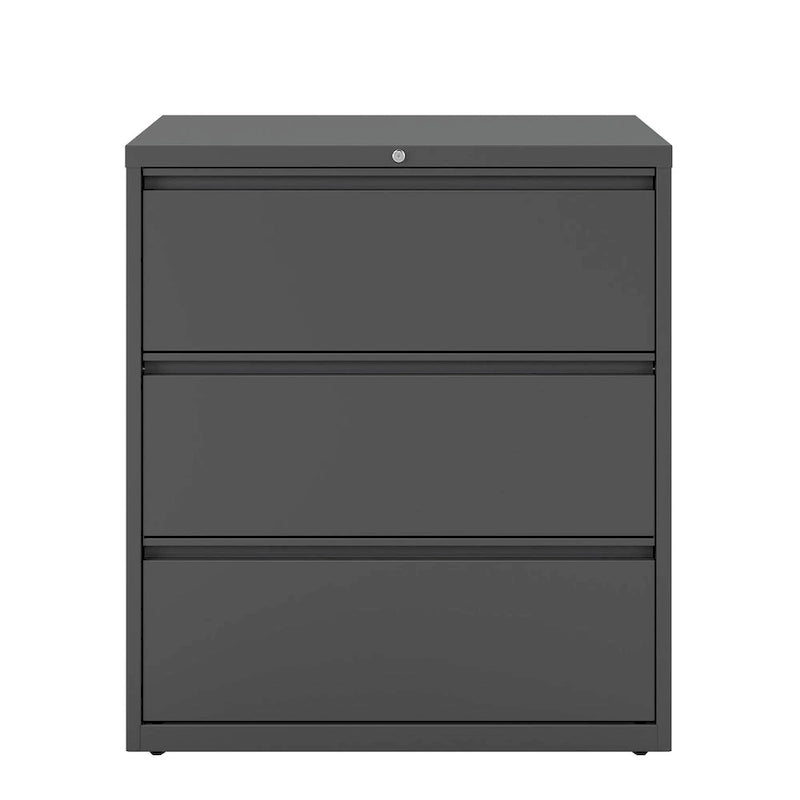 Classeur latéral à 3 tiroirs de 36 po de largeur, plusieurs couleurs, style commercial, usage de bureau