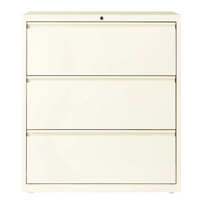 Classeur latéral à 3 tiroirs de 36 po de largeur, plusieurs couleurs, style commercial, usage de bureau