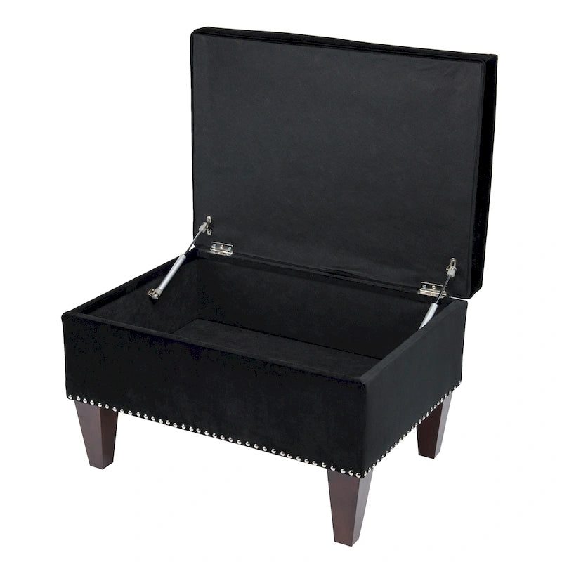 Banc de rangement rembourré multicolore avec cadre en bois - Pour 1 à 2 personnes