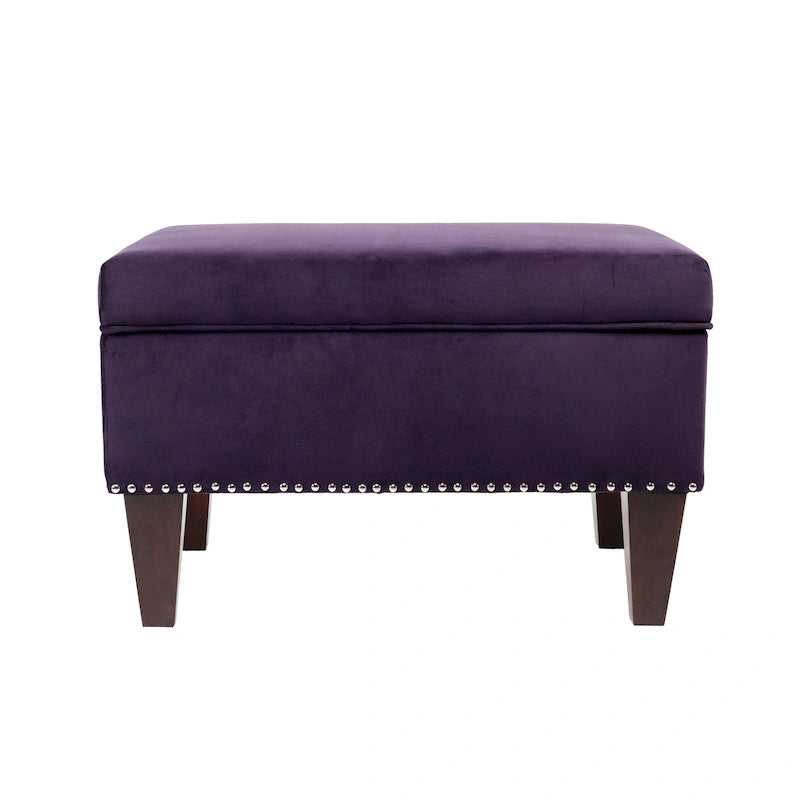 Banc de rangement rembourré multicolore avec cadre en bois - Pour 1 à 2 personnes