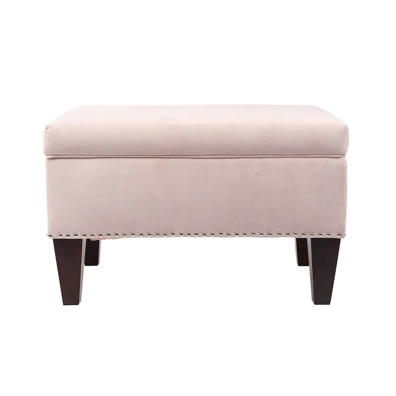Banc de rangement rembourré multicolore avec cadre en bois - Pour 1 à 2 personnes