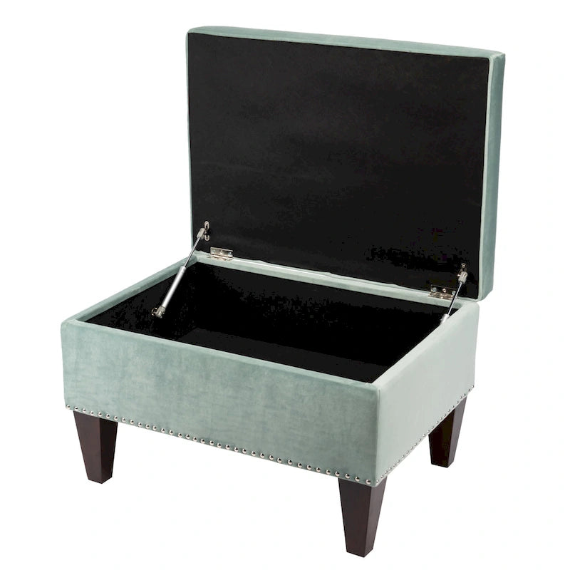 Banc de rangement rembourré multicolore avec cadre en bois - Pour 1 à 2 personnes
