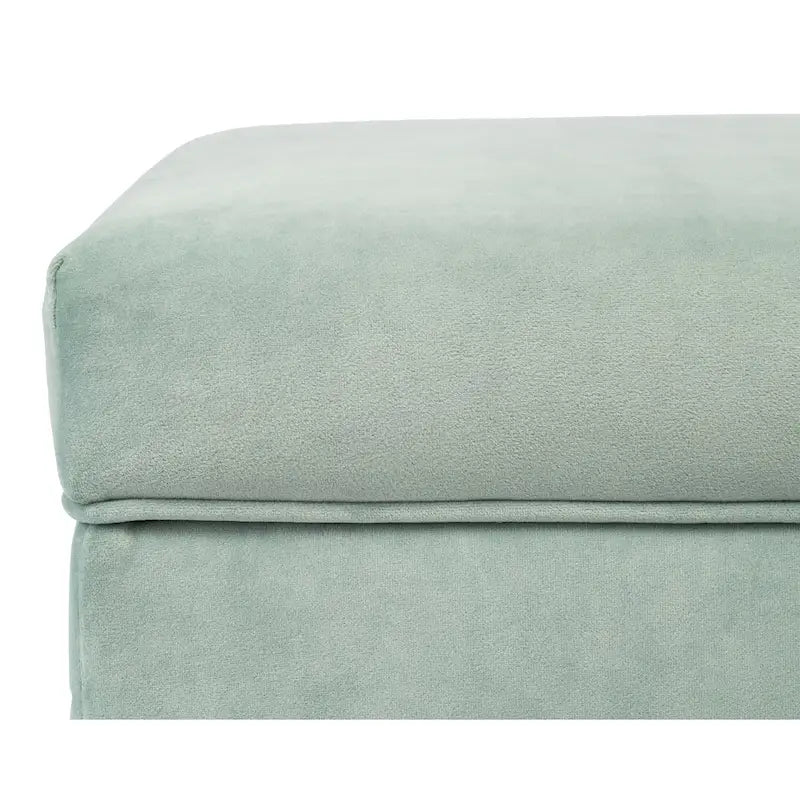 Banc de rangement rembourré multicolore avec cadre en bois - Pour 1 à 2 personnes