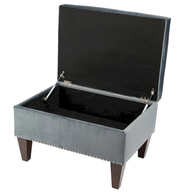 Banc de rangement rembourré multicolore avec cadre en bois - Pour 1 à 2 personnes