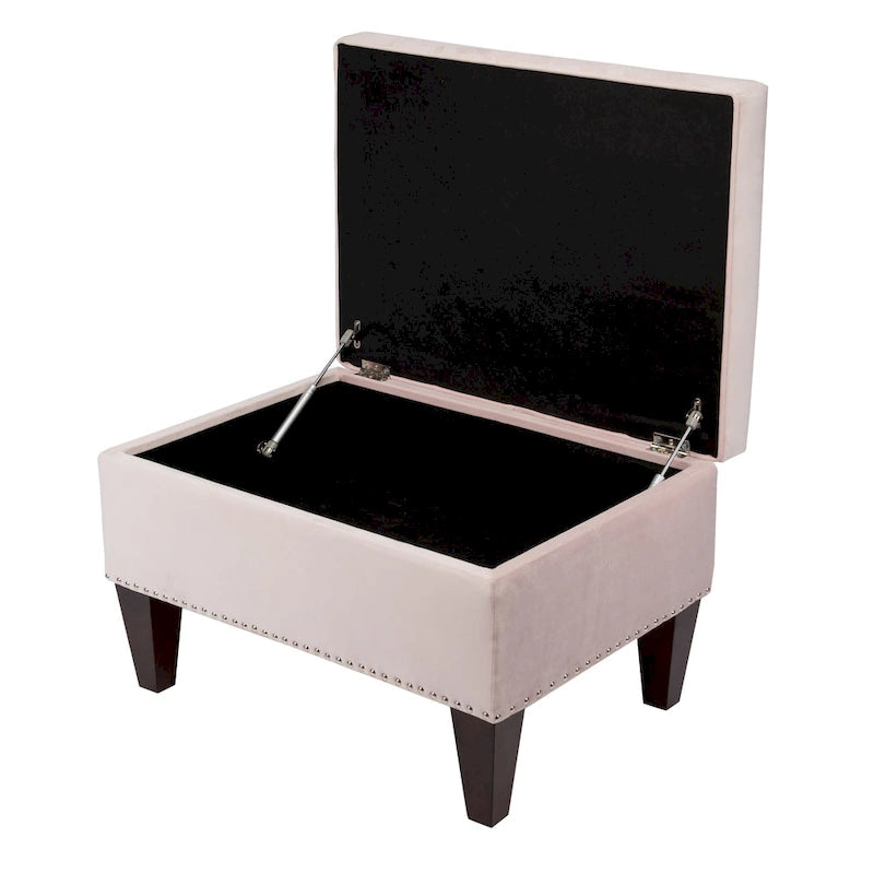 Banc de rangement rembourré multicolore avec cadre en bois - Pour 1 à 2 personnes