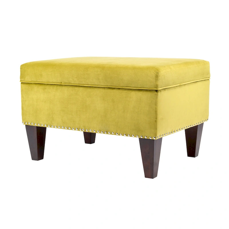 Banc de rangement rembourré multicolore avec cadre en bois - Pour 1 à 2 personnes