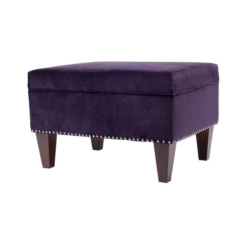 Banc de rangement rembourré multicolore avec cadre en bois - Pour 1 à 2 personnes