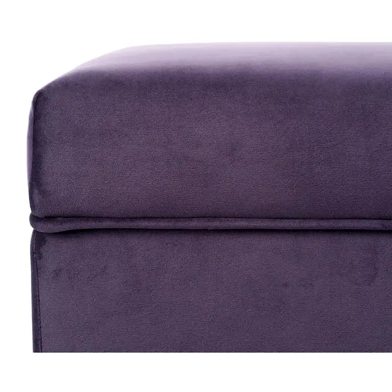 Banc de rangement rembourré multicolore avec cadre en bois - Pour 1 à 2 personnes