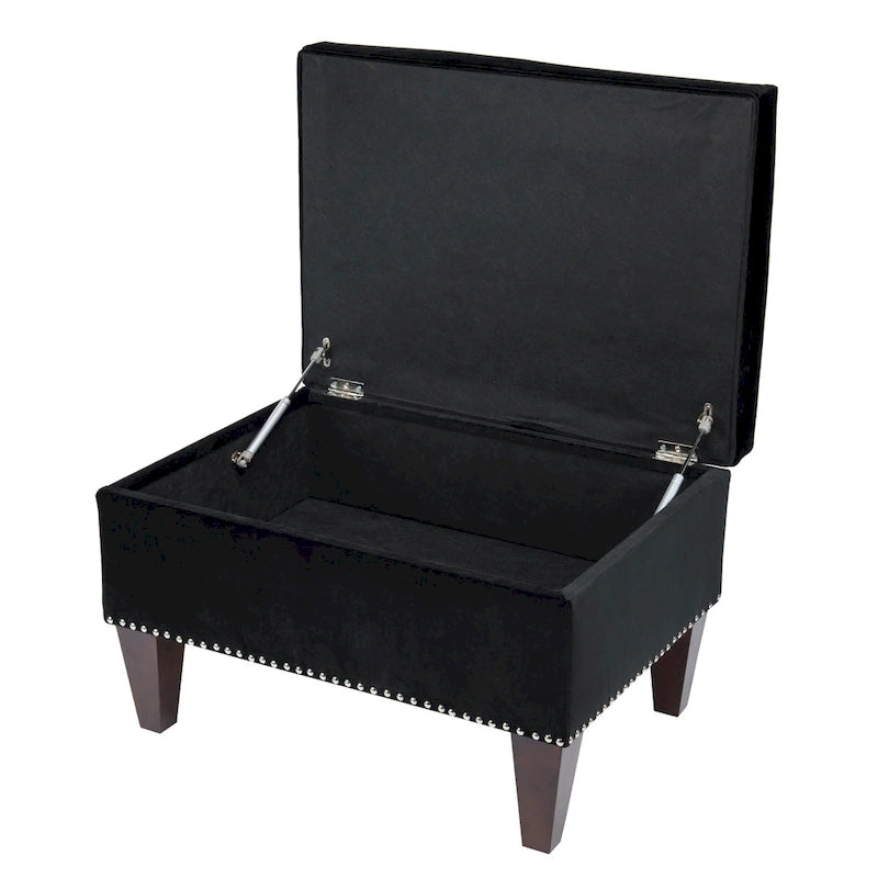 Banc de rangement rembourré multicolore avec cadre en bois - Pour 1 à 2 personnes