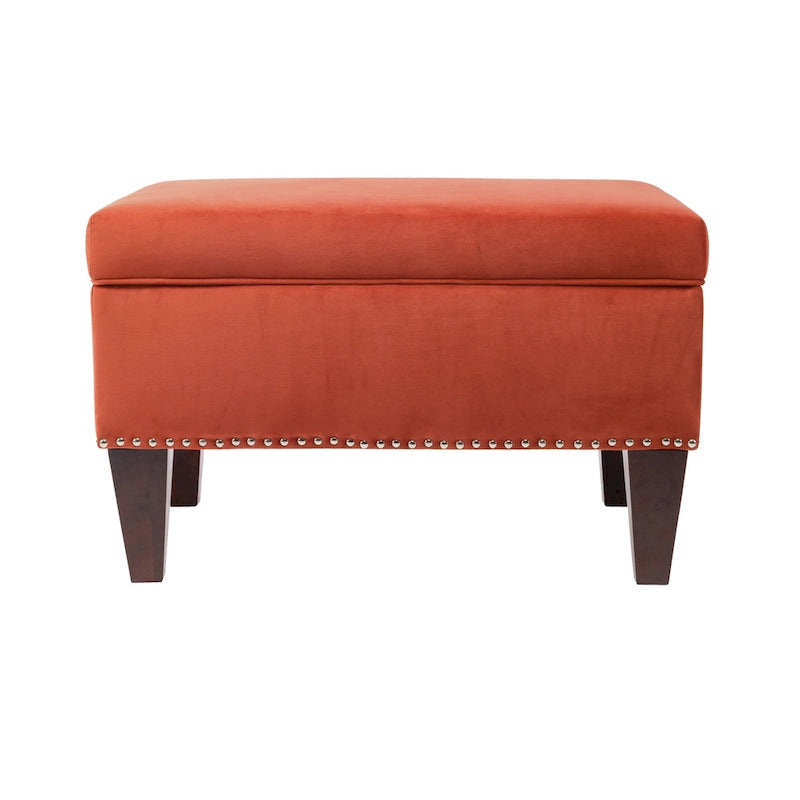 Banc de rangement rembourré multicolore avec cadre en bois - Pour 1 à 2 personnes