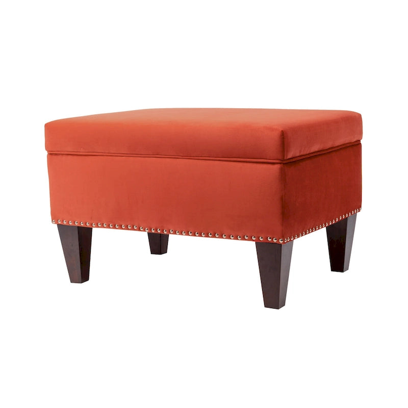 Banc de rangement rembourré multicolore avec cadre en bois - Pour 1 à 2 personnes