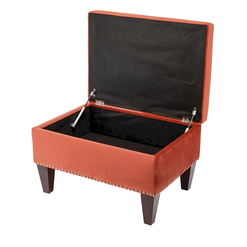 Banc de rangement rembourré multicolore avec cadre en bois - Pour 1 à 2 personnes