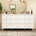 Commode en bois à 9 tiroirs avec glissières métalliques, blanc / noir / rouge foncé, style moderne, chambre 1 personne