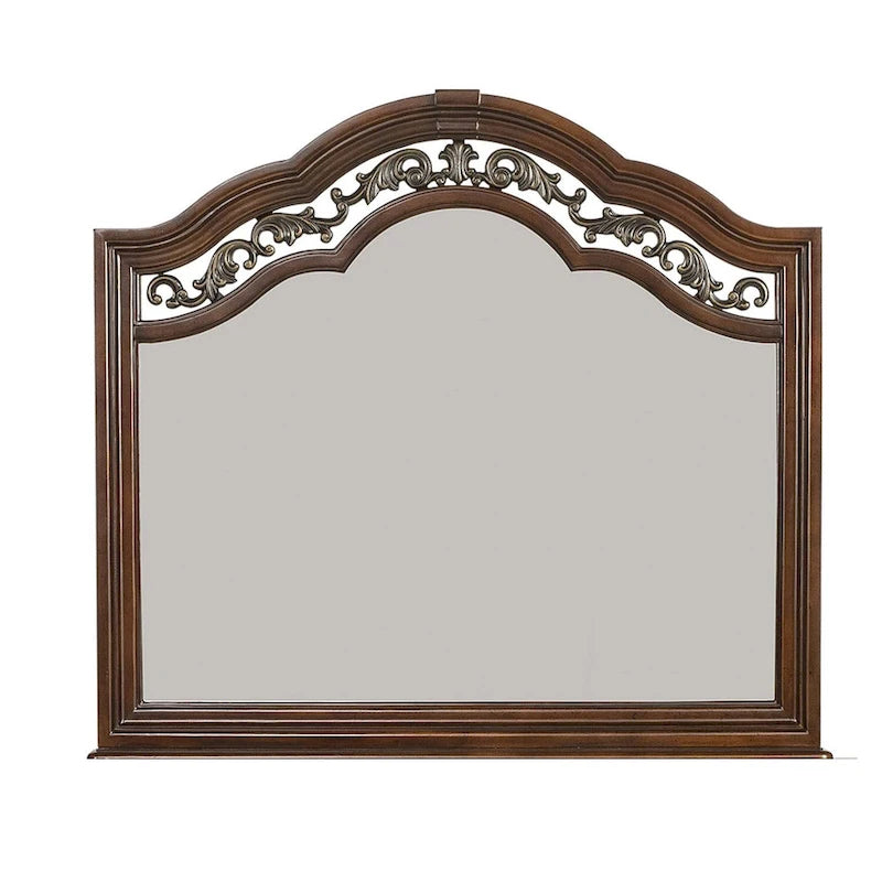 Commode 7 tiroirs Cognac avec miroir