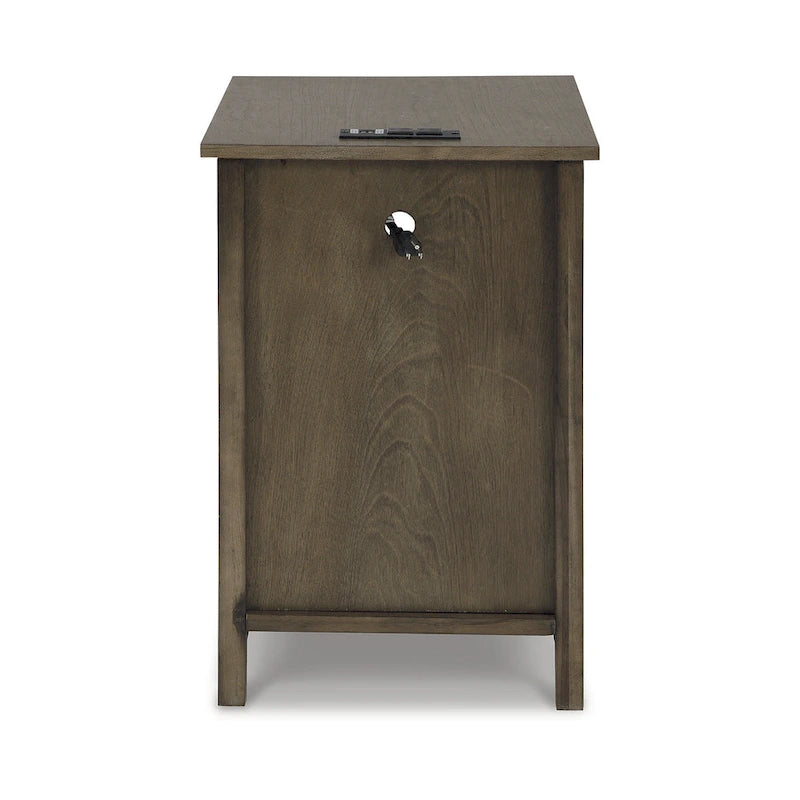 Table d'appoint de chevet de style shaker avec chargement USB anthracite/marron/blanc antique/vert sarcelle/noir