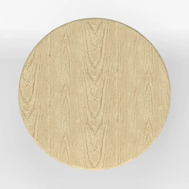Table de salle à manger ronde à rallonges escamotables pour 4 personnes, coloris blanc/naturel, noir, noyer foncé ou blanc.