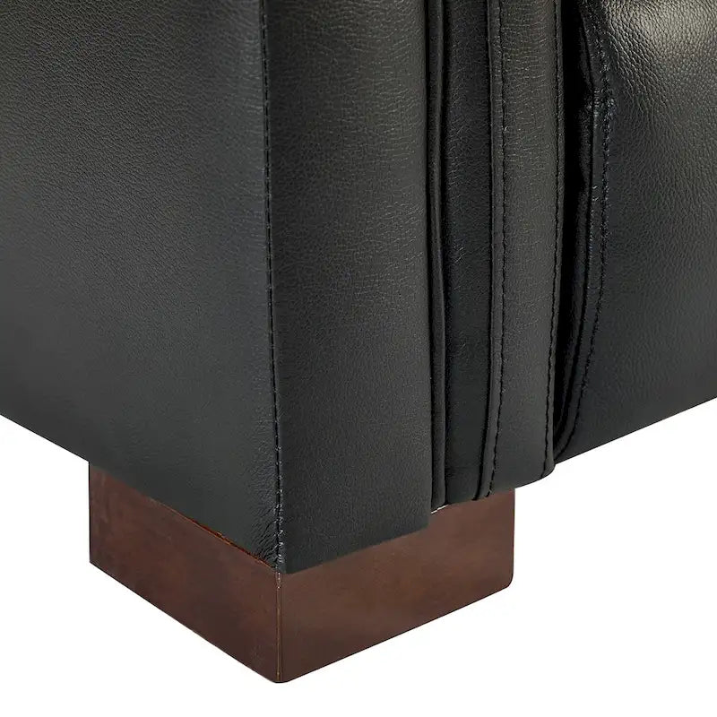 Fauteuil inclinable électrique en cuir véritable multicolore avec port USB et repose-pieds escamotable - 1 place