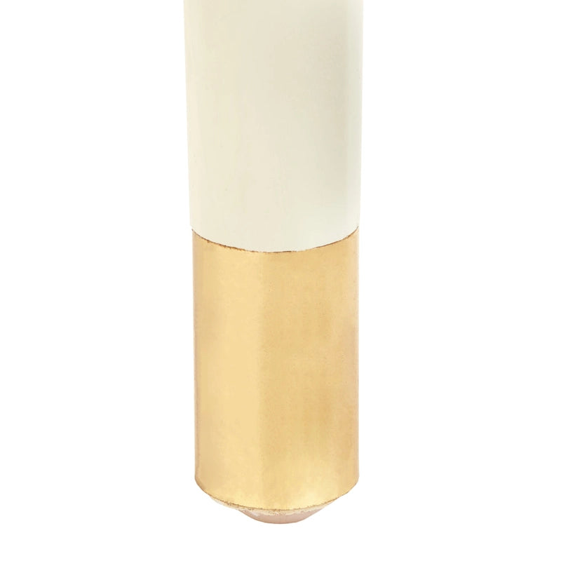 Table d'appoint mi-siècle blanc antique/noyer/rose poudré avec 1 tiroir et étagère surélevée