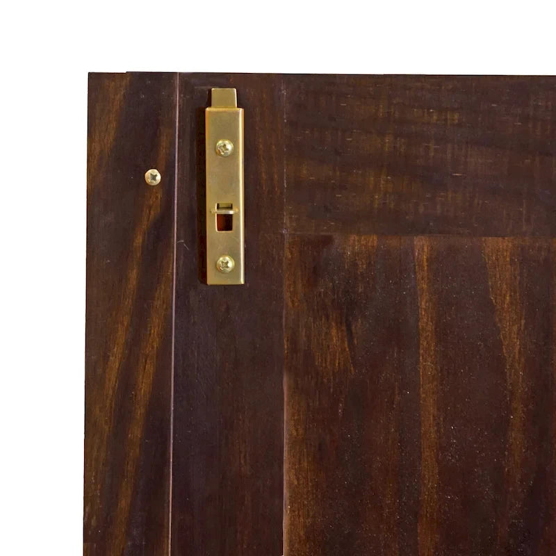 Armoire en bois massif avec 2 tiroirs et tringle à vêtements, pin miel / java / acajou / moka / blanc, style contemporain, 1 personne