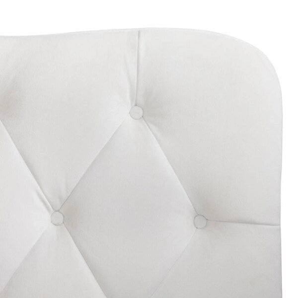 Tête de lit Queen capitonnée, Velours gris / Lin sable / Velours blanc, Style traditionnel Camelback, Lit 1 personne