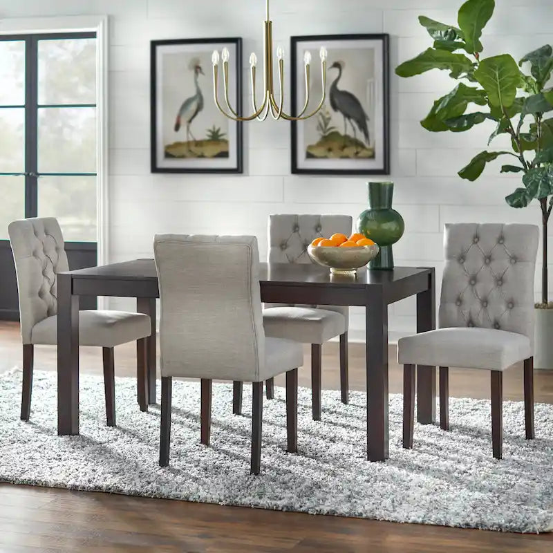Table à manger rectangulaire Espresso pour 6 personnes
