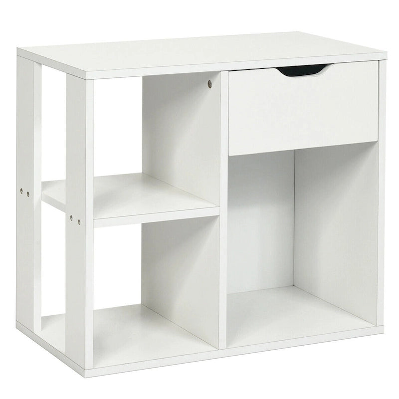 3-tier Side Table with Storage Shelf & Drawer Space - 23.5 x 12 x 20.5 (L x W x H)