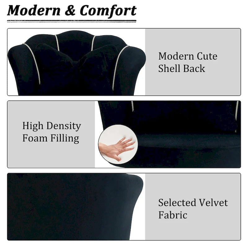 Fauteuil de bureau pivotant en velours rose / blanc / gris / noir avec coussin lombaire - 1 personne