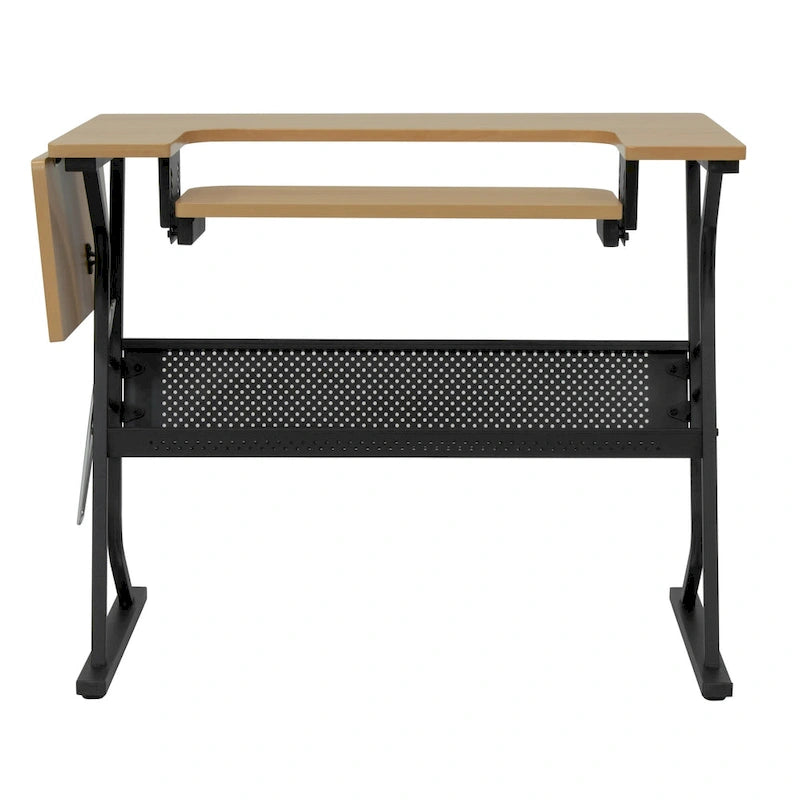 Cadre de lit double avec tête de lit de rangement et station de recharge, Noir, Style moderne, 1 personne