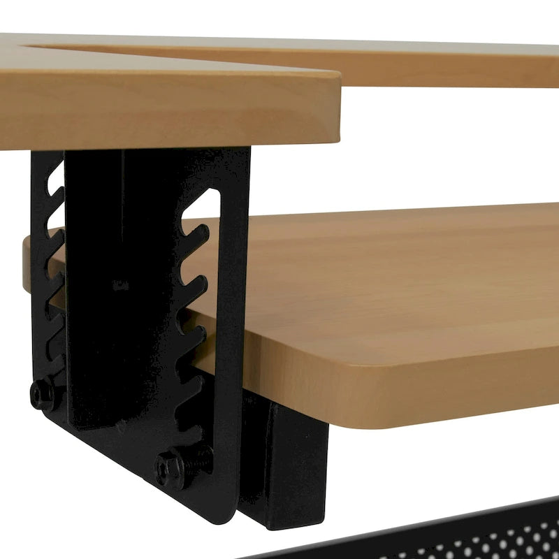 Cadre de lit double avec tête de lit de rangement et station de recharge, Noir, Style moderne, 1 personne