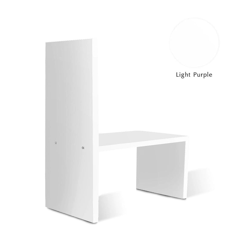 Organisateur de bureau en bois beige/blanc/marron/noir avec étagères réglables