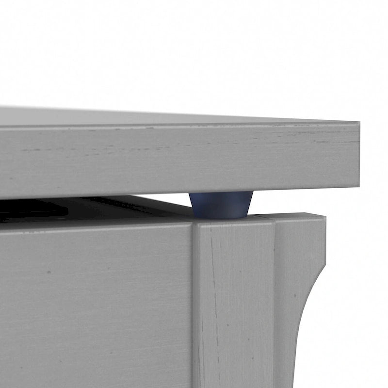 Table basse à plateau relevable avec rangement, blanc antique/gris cap Cod
